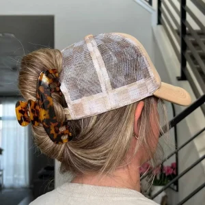 Fashion New Arrival Hollow Out Trucker Hat Claw Clips for Women 10.5cm Baseball Cap Clips Hot Selling Hair Accessories