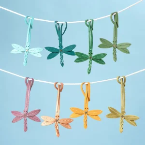 Fashion PU Dragonfly Tassel Pendant Stylish Bag Charm with Tassel Ornament for Women Handbags Backpacks Hanging Keychain