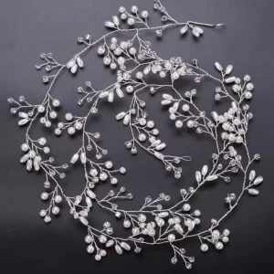 Fashion Pear Bridal Hair Accessories Handmade Crystal Hair Jewelry Wedding Accessories Headband Women Headpiece