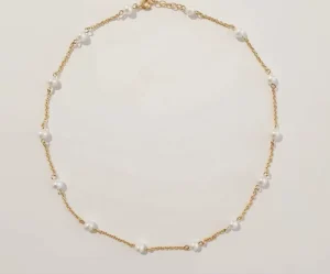 Fashion Pearl Jewelry Stainless Steel Choker Jewelry Freshwater Pearl Mother of Pearl Necklace