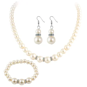 Fashion Pearl Necklace Gift for Mom Wedding Jewelry N241108