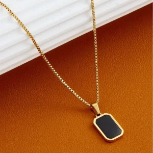 Fashion Personality Stainless Steel Geometric Shape Pendant Necklace Women’s Jewelry Accessories