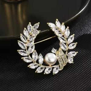 Fashion Personality Zircon Brooches Diamond Cutout Brooch Designer Brooches and Pins