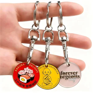 Fashion Personalized Custom Name Letter Key Chain Custom Graffiti Font Hard Enamel Metal Keychain Bag Charm Souvenir Key Ring
