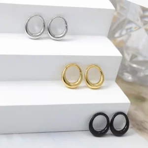Fashion Piercing 316L Stainless Steel Septum Nose Rings Hoops Crescent Round Ear Tragus Cartilage Helix Earrings Body Jewelry
