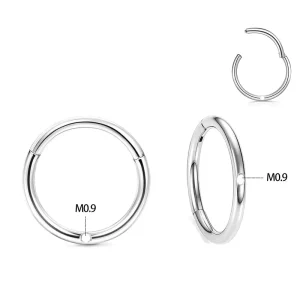 Fashion Piercing F136 Titanium DIY Seamless Cartilage Piercing Nose Ring Silver Plated Body Jewelry for Gift Hypoallergenic