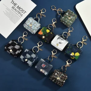 Fashion Purse Key Chain Protective Case Bag Decoration Trendy Mini Leather Handbag Keychain for Women