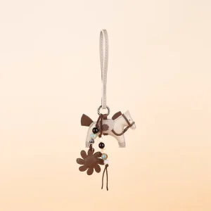 Fashion Ribbon Bow Leather Tassel Pendant Fashion Bag Accessories
