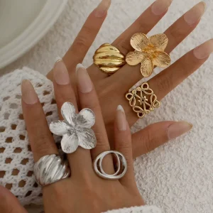 Fashion Ring Adjustable Open Women Jewelry Wedding Ring
