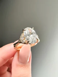 Fashion Rings IGI Certified 18K 14K 10K Gold 925 Sterling Silver HPHT CVD Oval Cut 2 3Carats Lab Grown Diamonds Engagement Ring