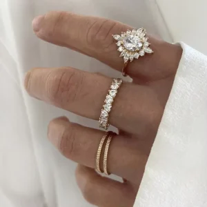 Fashion Rings Midi Ring Fashion Jewelry Sets High Quality Bling Accessories Jewels for Women