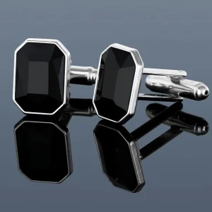 Fashion Shirt Cufflinks Zinc Alloy Men Square Zircon French Cuff Buttons Wedding Engagement Christmas Party Jewelry