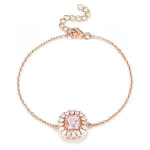 Fashion Simple Design CZ Zircon Bracelet Women 925 Silver Adjustable Bracelet