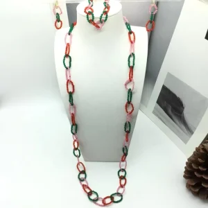 Fashion Simple Design Price Colorful Crystal Women Jewelry Set