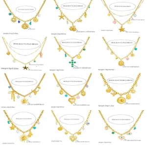 Fashion Spiral Elliptical Center shaped Large Pendant Crystal Butterfly Flower Multi element Accessory Necklace for Girls