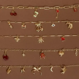 Fashion Stainless Steel Charm Bracelets Necklace for Jewelry Making Many Options