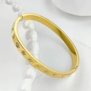 Fashion TRENDY Jewelry for Your Love Stainless Steel Bracelet Bangle Bracelet 18k Gold Plated Bangle Classic Fashion Bracelets