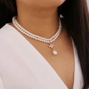 Fashion Trendy Pearl Necklace for Women New Design N2112317
