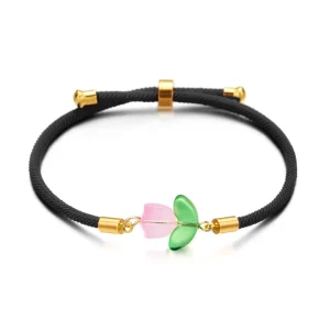 Fashion Tulip Fashion Jewelry Bracelet Elegant and Stylish Flower Bangles Fine Jewelry Bracelet for Girls