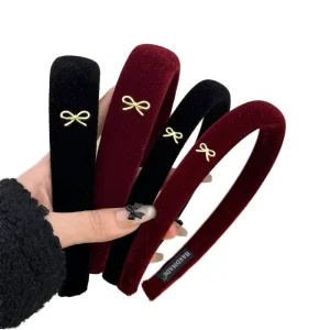 Fashion Velvet Hong Kong Retro Headbands High Top Autumn Winter Accessories