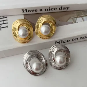 Fashion Versatile Earrings Vintage Style Earrings Boutique Light Luxury Ear Jewelry Casual Style for Daily Life