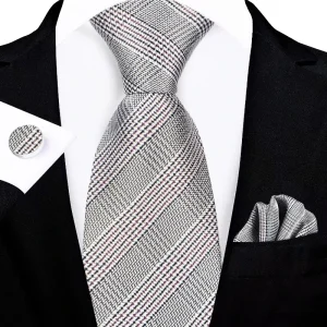 Fashion Wedding Red Mens Silk Neck Tie Custom Design Men Neckties Set