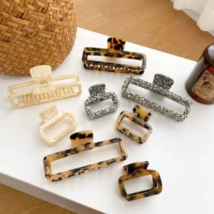 Fashion Women Acetate Hair Claw Clips Sweet 11CM /5cm Hair Clips Girls Simple Clips for Winter Hair Accessories