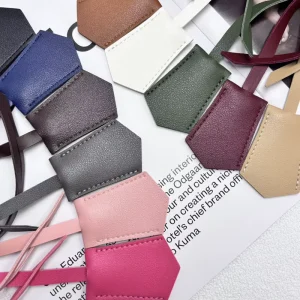 Fashion Women Bag Charm Handbag Pendant PU Keychain Leather Hang Tag PU Leather Luggage Tag Backpacks Accessory Charm