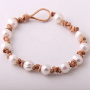Fashion Women Dress Pearl Armband Freshwater Pearls Knotted Bracelets Pearl Jewelry