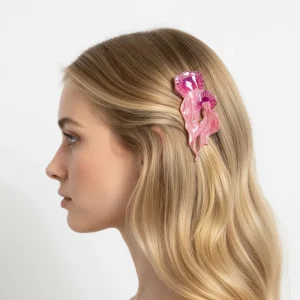Fashion Women Hair Accessories Colorful Ocean Jellyfish Sharp Claw Hairpin Clips Acrylic Hair Clamps Decoration Gift