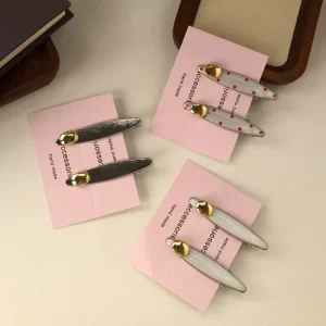 Fashion Women Hair Accessories Elegant Girls Hair Pin with Crystal Rhinestone Metal Hair Clips for Women