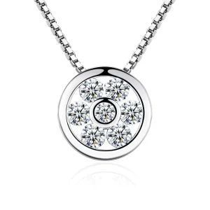Fashion Women Jewelry Geometric Zircon Pendant Necklace Necklace Female Accessories