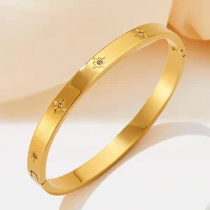 Fashion Women’s Bracelets Stainless Steel 18k Gold Diamond Bracelets and Women’s Bracelets