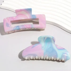 Fashion Women’s Hair Shark Claw Girls’ gradient color Hair Clips Girls Hair Accessories