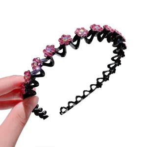 Fashion Women’s Headband Luxury Hair Accessories Korean Minimalist Rhinestone Flowers Hairbands Hair Decorations
