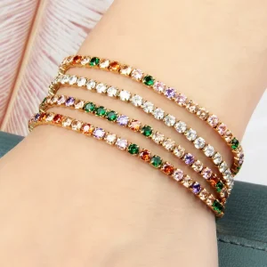 Fashion Women’s Jewelry Accessories New Design Inlaid Crystal Stainless Steel Bracelet Women