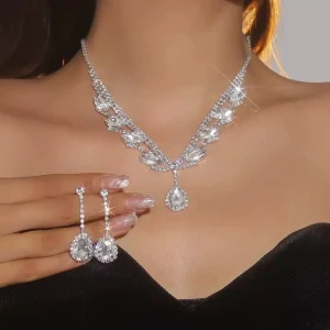 Fashion Women’s Jewelry Alloy Angel Claw Chain Elegant Shining Crystal Bride Indian Jewelry