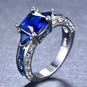 Fashion Women’s Pink Zirconia Ring Vintage Trendy Men’s Rings Wedding Yiwu Jewelry