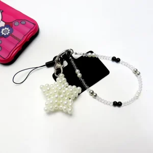 Fashion Y2K Beaded Phone Wrist Chain Trendy Bag Charm Pendant Hanging Mobile Accessories Special Parts