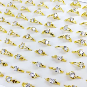Fashion Zircon Fine Jewelry Rings Rhinestone Finger Rings Engagement Rings for Women