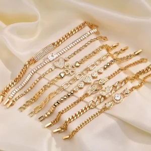 Fashion Zircon Love Women’s Bracelet Geometry Butterfly Women’s Bracelet Luxury Jewelry Accessories Gift