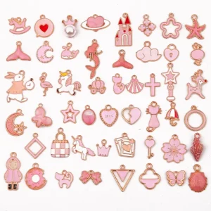 Fashion-accessories Brass Charms for Bracelet Making Jewelry