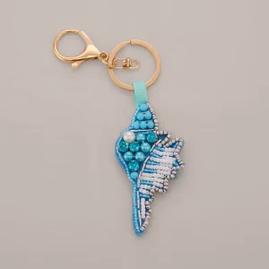 Fashion bag charms trendy beaded bag charms creative Diy Beaded Keychains marine organism beaded keychain