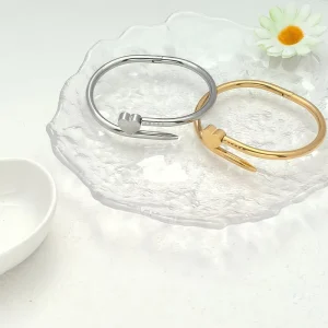 Fashionable Colorfast Waterproof Stainless Steel Peach Heart Bracelet Jewelry Internet Famous Same Sweet Heart Colored Bracelet