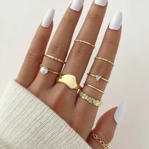 Fashionable Jewelry Finger European and American Style Ring Set Rings for Women