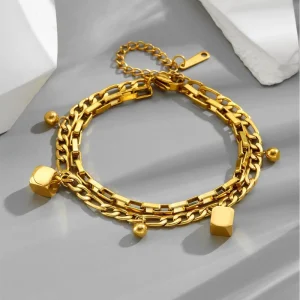 Fashionable Ladies’ Niche and Elegant Fashion Accessories Are Versatile and Won’t Fade. Stainless Steel Bracelets