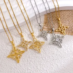 Fashionable Stainless Steel Necklace Titanium Steel Necklace Simple Pendant Necklace That Does Not Fade