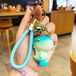 Fashionable Trendy Keychain in Stock Cute Style for Bag Matching China Factory