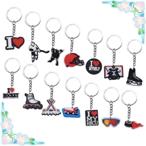 Fast Delivery Non-toxic Keychain Fashionable Chaveiro Colorful Trendy Mini Exquisite Eye-catching Durable Keychain
