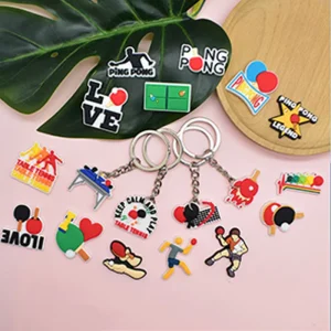 Fast Delivery Portable Keychain PVC Soft Rubber Novelty Chaveiro Trendy Mini Exquisite Custom Flexible Reusable Keychain